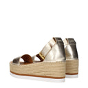 See By Chloé Zeppe Women's Leather Gold/Platinum
