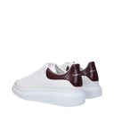 Alexander Mc Queen Men's Sneakers Leather White/Burgundy
