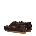 Fendi menns brune/Testa Di Moro driver loafers i skinn