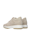 Hogan Interactive Damens Turnschuhe Beige Wildleder