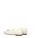 Valentino Garavani Women's Ballerina Shoes Beige/Ivory Leather