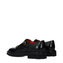 Santoni Men's Black Leather Derby