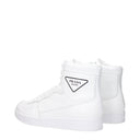 Prada Men's Leather White Sneakers