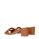 Valentino Garavani Women's Sandals Brown/Beige Leather