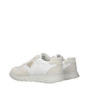 Prada Women's Sneakers White/Beige Fabric