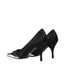 Prada Women's Satin Décolleté Black/Silver