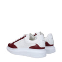 Alexander Mc Queen Men's Sneakers Leather White/Burgundy