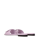 Fendi Women's Sandals And Clogs Pink/Pastel Pink Leather