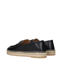 Valentino Garavani Men's Leather Espadrillas Black