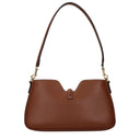 Celine Shoulder Bag Camille 16 Women Leather Brown/Tan