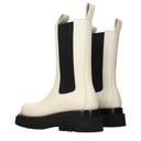 Bottega Veneta Lug Boots Women's Leather Beige/Sale Marino