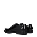 Prada Herrens Derby aus schwarzem Leder