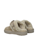 Burberry Slippers And Clogs For Women Suede Green/Hunter