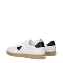 Prada Men's Sneakers Leather White/Black