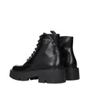 Prada Men's Ankle Boots Black Leather