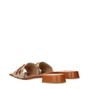 Valentino Garavani Flip Flops And Clogs Women Raffia Beige/Natural