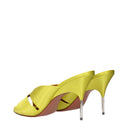 Amina Muaddi Samantha Women's Sandals Green/Lime Satin