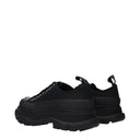 Alexander McQueen Damens Schwarze Stoff-Sneaker