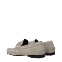 Versace Men's Suede Gray Loafers
