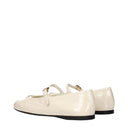 Prada Women's Patent Leather Ballerinas Beige/Ivory