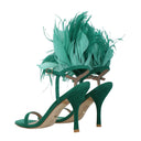Stuart Weitzman Femmes's Sandales en daim Vert/Émeraude