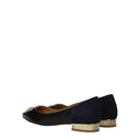 Tory Burch Mujers Bailarinas de Piel Negro