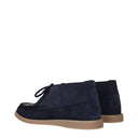 Christian Dior Derby Men's Suede Blue/Beige