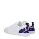 Louboutin Sneakers Fun Louis Junior Men White/Jacaranda Leather