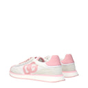 Dolce&Gabbana Mujers Deportivas Tela Blanco/Rosa