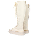 Max Mara Women's Fabric Boots Beige/Canvas