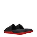 Louboutin Slides And Clogs Easy Breezy Men Rubber Black