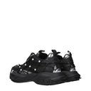 Versace Damens Turnschuhe aus schwarzem Stoff