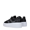 Hogan Sneakers H Stripes Mujer Piel Negro