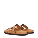 Tory Burch 女式乐福鞋和木底鞋s 皮革 棕色/驼色