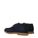 Eleventy Derby Men's Suede Blue/Dark Blue