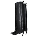 Die Attico-Frauens Schwarze Lederstiefel