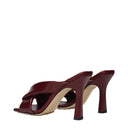 Bottega Veneta Women's Sandals Red/Barolo Leather