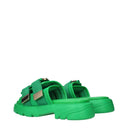 Bottega Veneta Men's Fabric Green/Grass Slippers And Clogs