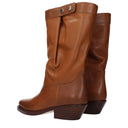Isabel Marant Damens Bikerstiefel aus braunem Leder