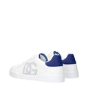 Dolce&Gabbana Sneakers Strobel Portofino Men's Leather White/Blue