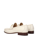 Valentino Garavani Men's Moccasins Beige/Ivory Leather
