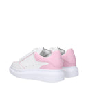 Alexander Mc Queen Baskets Larry Femme's Cuir blanc/rose