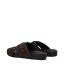 Bottega Veneta Tarik Men's Slippers And Clogs Suede Brown/Dark Chocolate
