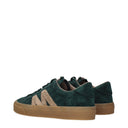 Moncler Monaco 2 Men's Sneakers Suede Green/Dark Green