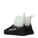 Love Moschino Women's Sneakers Fabric Black/Dirty White