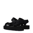 Prada Women's Fabric Black Sandals