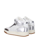 Saint Laurent Sl80 Men's Sneakers White/Silver Leather
