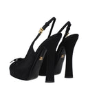 Dolce&Gabbana Women's Satin Black Sandals