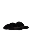 Saint Laurent 여성용 뮬 및 클로그 Visone Black