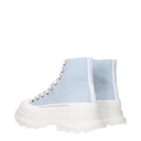 Alexander Mc Queen Men's Sneakers Fabric Sky Blue/Sugar Paper